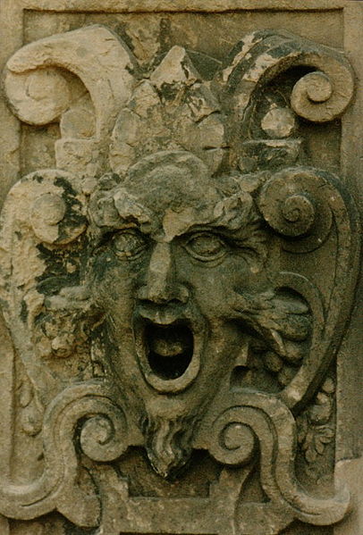 Green Man turned to stone