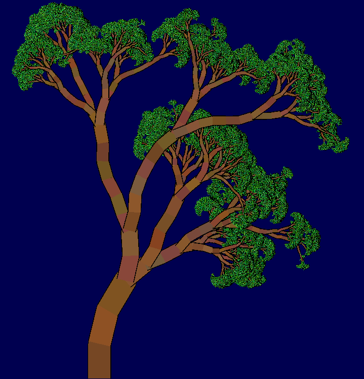 Life is like this tree. It splits into branches. At the end of the branches, you find green leaves.