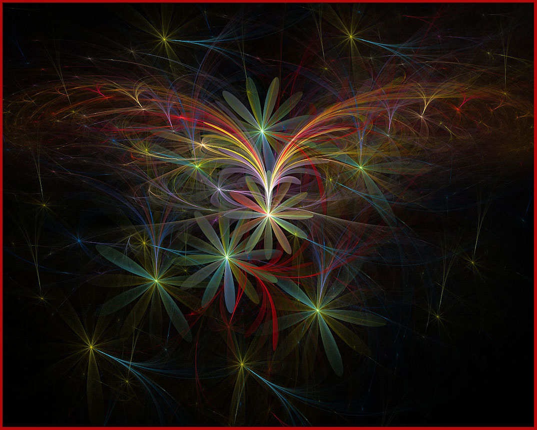 Fractal painting made with Apophysis